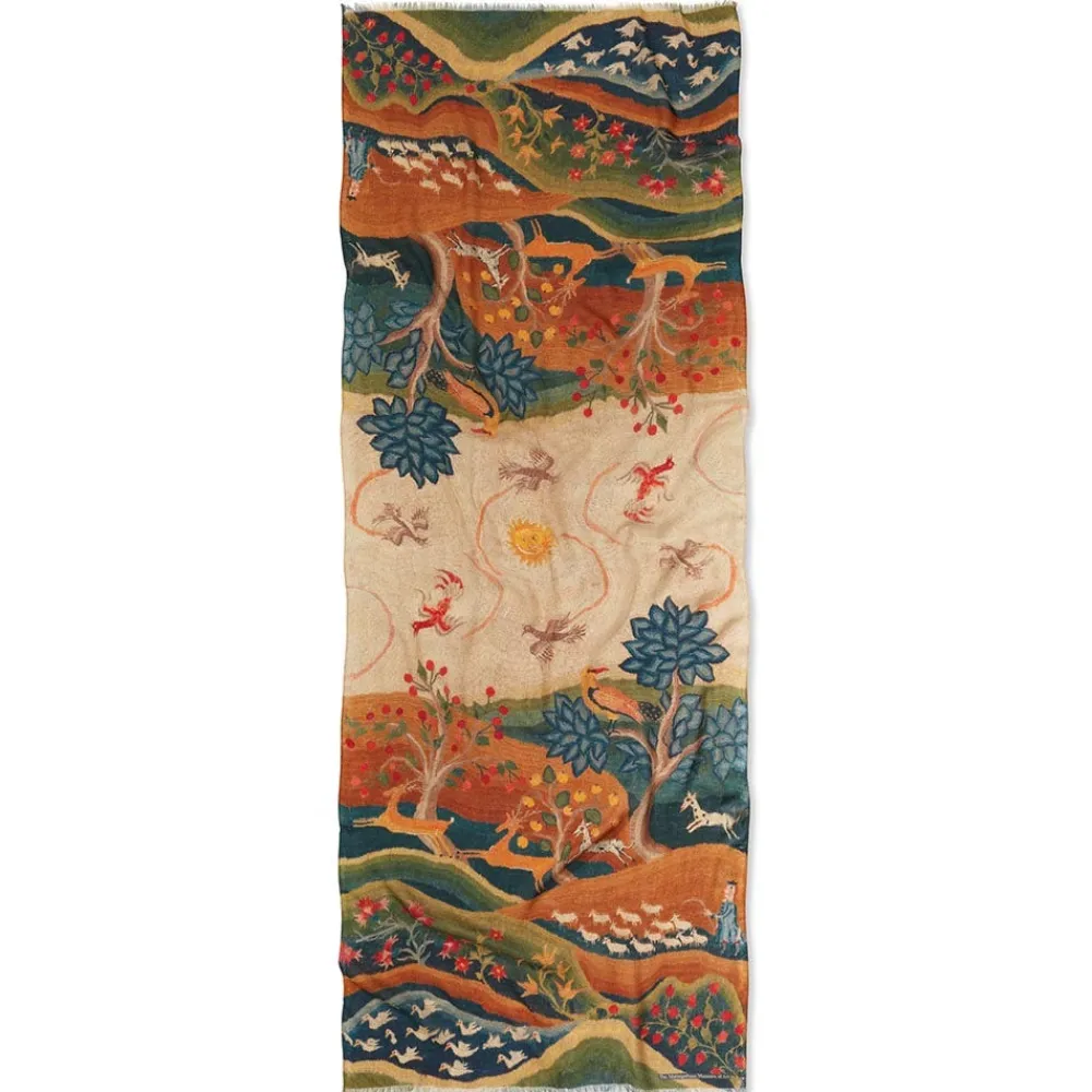 American Folk Art Landscape Oblong Scarf*The Met Store Best Sale
