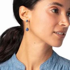 Ancient Gems Triple-Drop Lapis Earrings*The Met Store Flash Sale