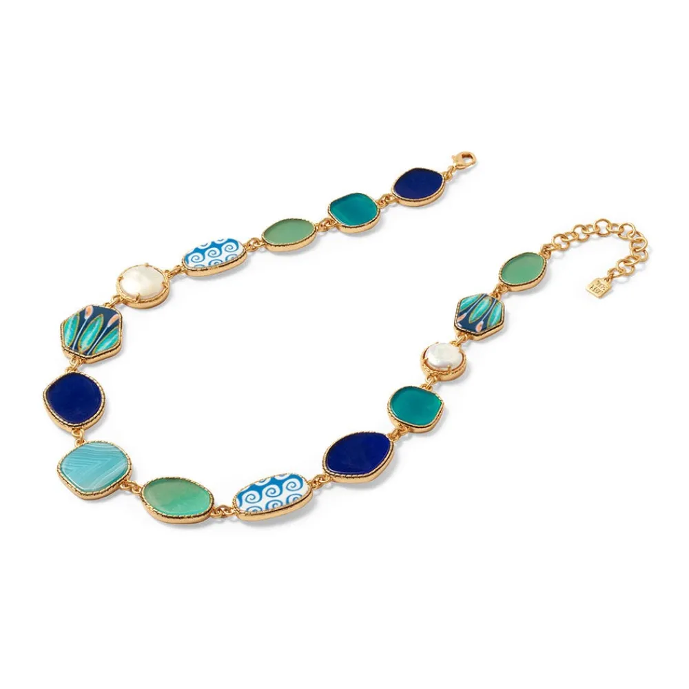 Ancient Mixed Motifs Glass Statement Necklace*The Met Store Shop