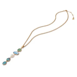 Ancient Mixed Motifs Glass Pendant Drop Necklace*The Met Store Best Sale