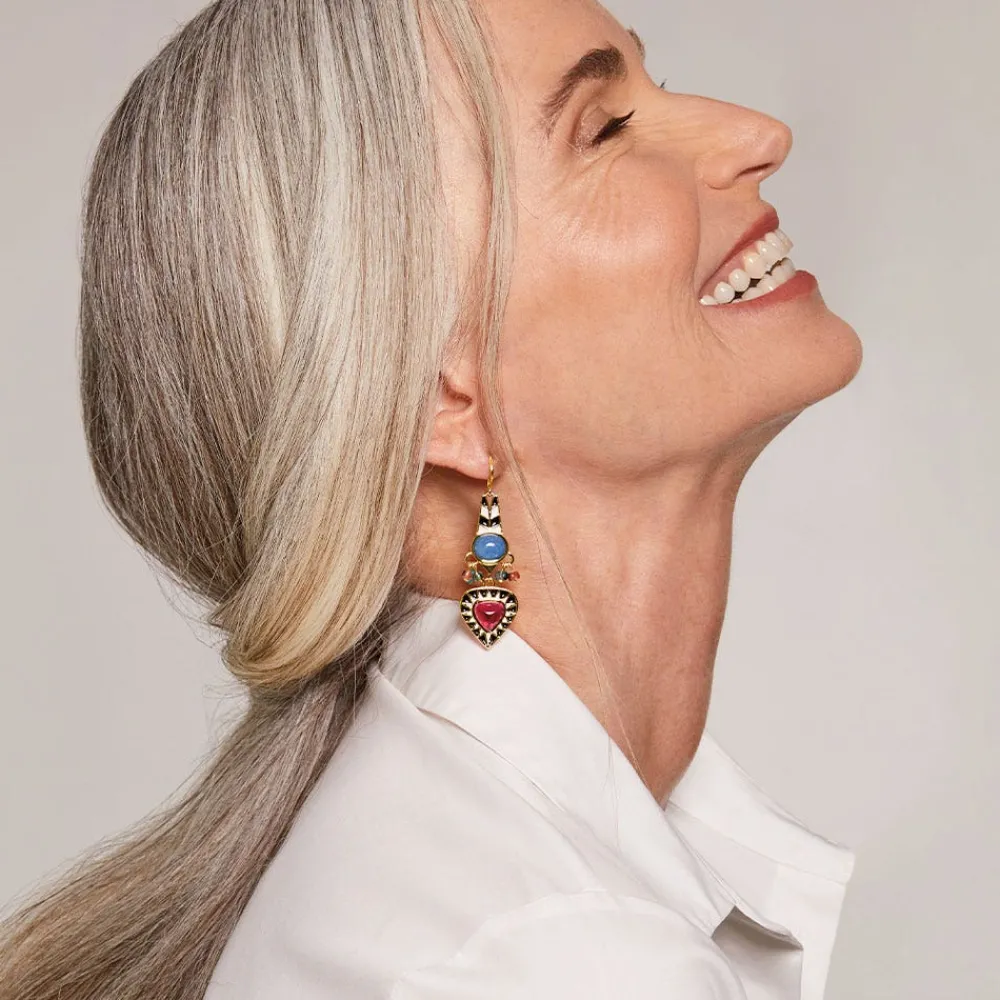 Atef Crown Statement Drop Earrings*The Met Store Outlet