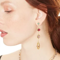 Cascading Gems Drop Earrings*The Met Store Store