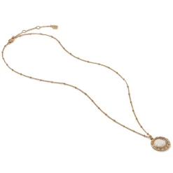 Celestial Symbols Carved Mother-of-Pearl Pendant Necklace*The Met Store Online