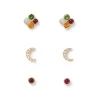 Celestial Symbols Stellar Stud Earrings Set*The Met Store Store