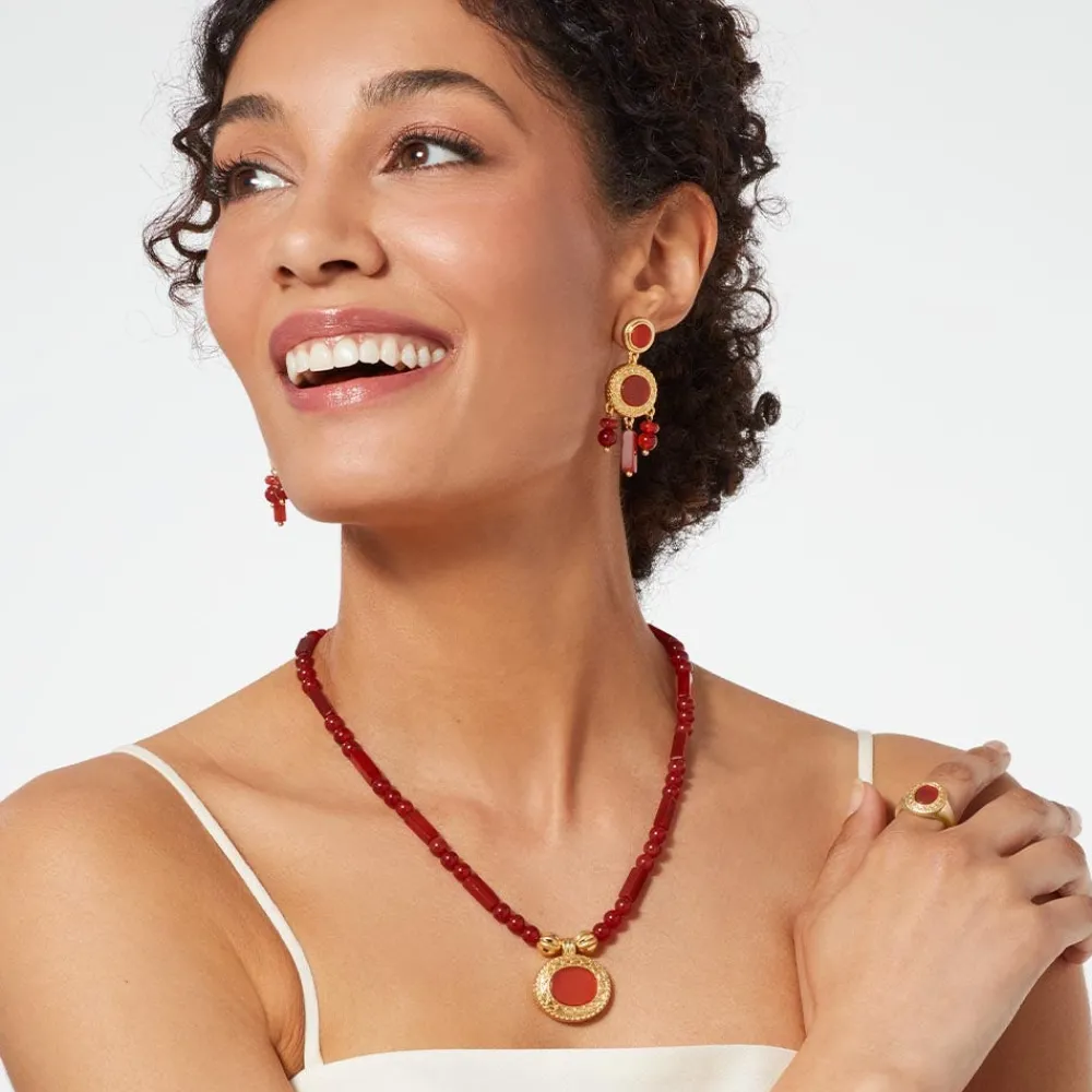 Classical Carnelian Chandelier Earrings*The Met Store Shop