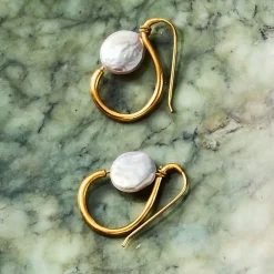 Coin Pearl Earrings*The Met Store Shop