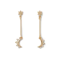 Crescent Moon Drop Earrings*The Met Store Sale