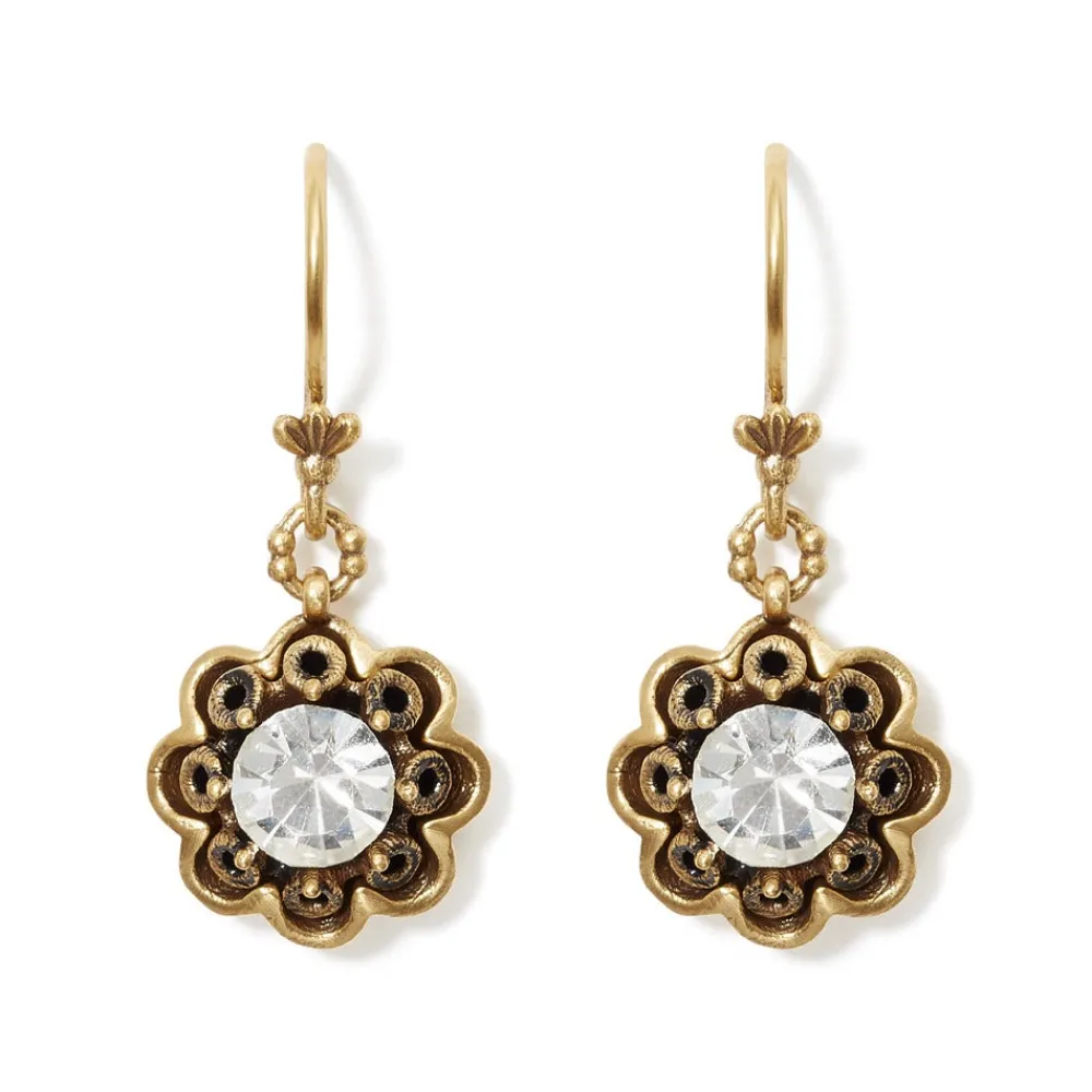 Crystal Rosette Drop Earrings*The Met Store Store