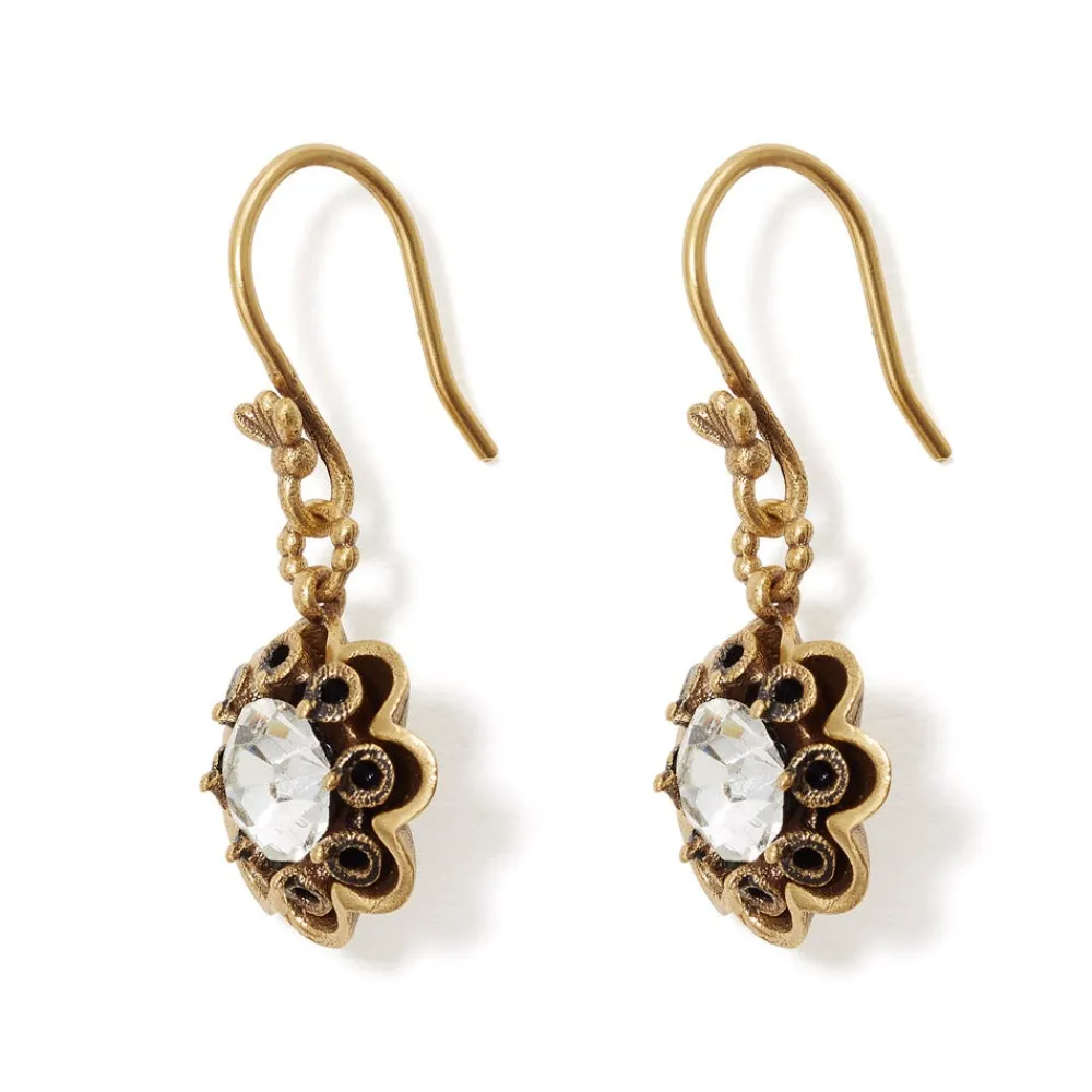 Crystal Rosette Drop Earrings*The Met Store Store