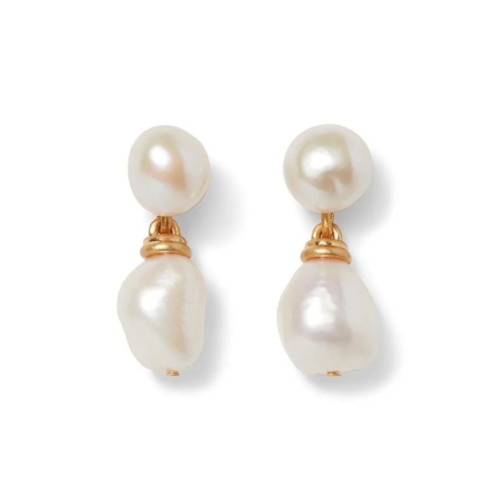 Cypriot Twist Pearl Double-Drop Earrings*The Met Store Outlet