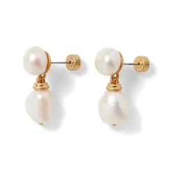 Cypriot Twist Pearl Double-Drop Earrings*The Met Store Outlet