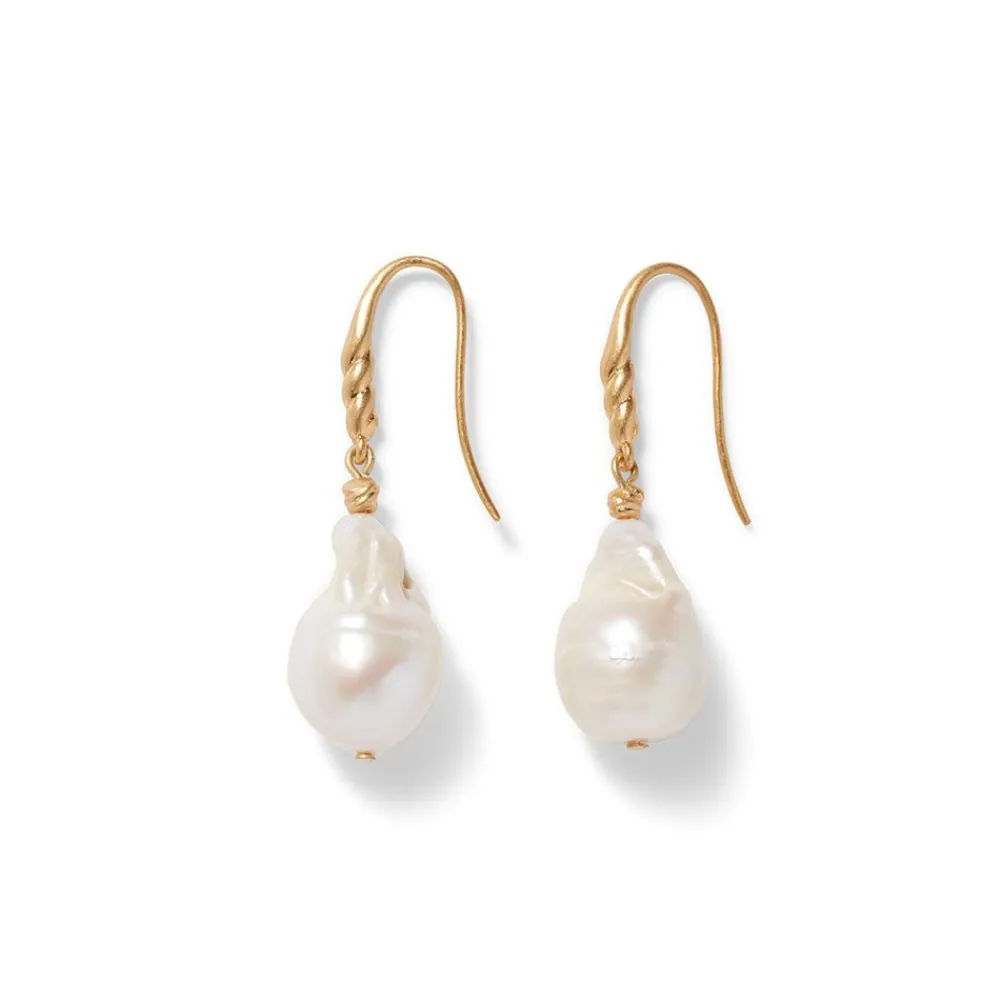 Cypriot Twist Pearl Drop Earrings*The Met Store Shop