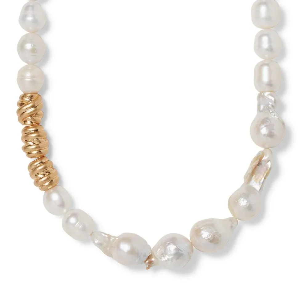 Cypriot Twist Pearl Necklace and Triple-Hoop Earrings Set*The Met Store Discount