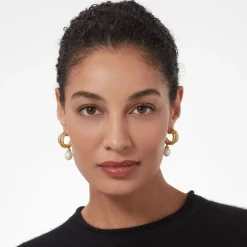 Cypriot Twist Pearl Triple-Hoop Earrings*The Met Store Clearance