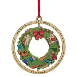 December Wreath Spinning Ornament*The Met Store Outlet