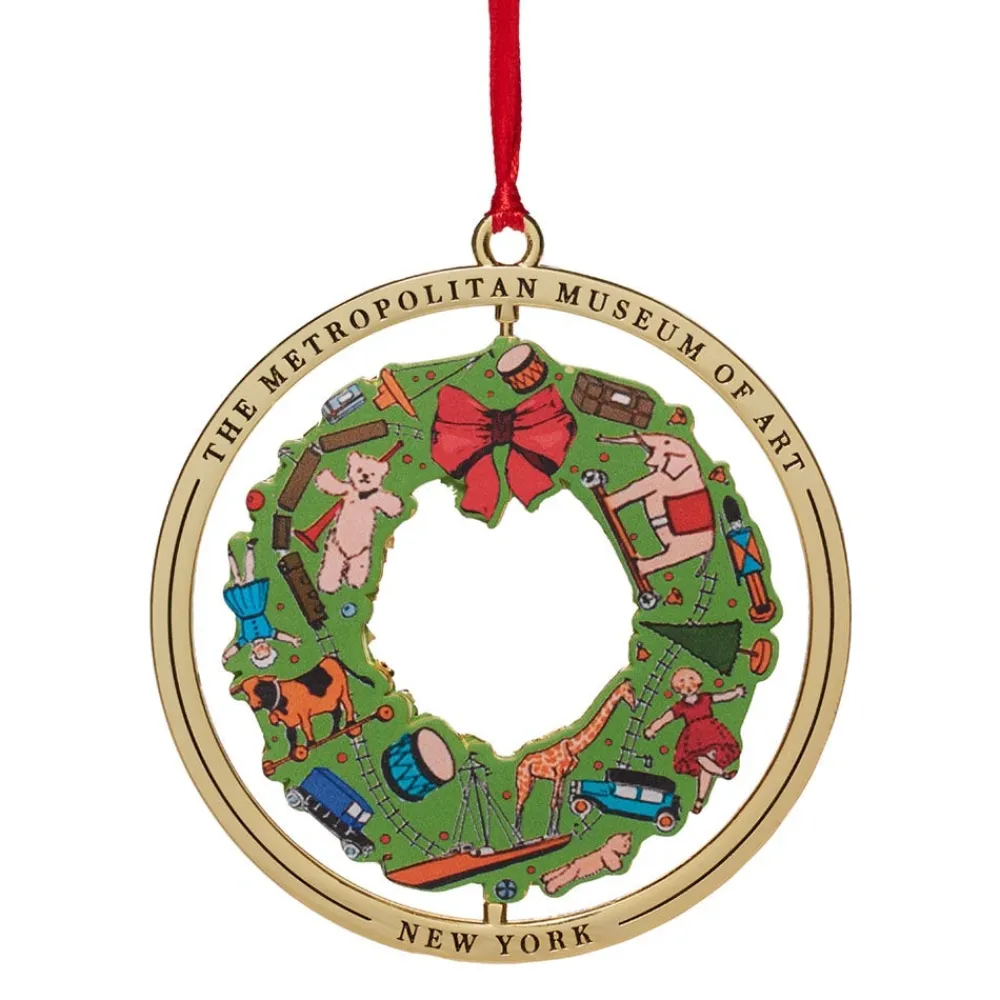 December Wreath Spinning Ornament*The Met Store Outlet