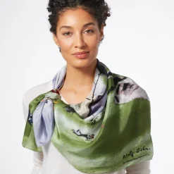 Dehn Spring in Central Park Square Silk Scarf*The Met Store Sale