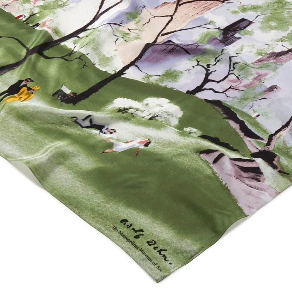 Dehn Spring in Central Park Square Silk Scarf*The Met Store Sale