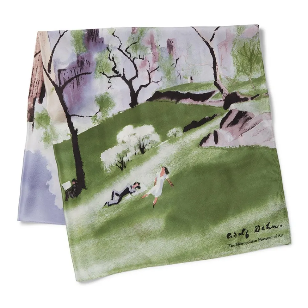 Dehn Spring in Central Park Square Silk Scarf*The Met Store Sale