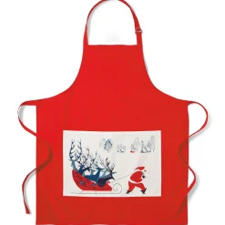 Earle Santa and Deer Apron with Pocket*The Met Store Fashion