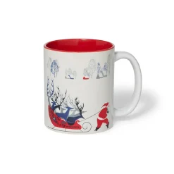 Earle Santa and Deer Mug*The Met Store Shop