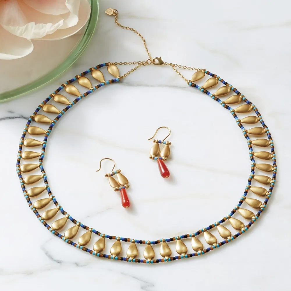 Egyptian Fringe Collar Necklace*The Met Store Shop