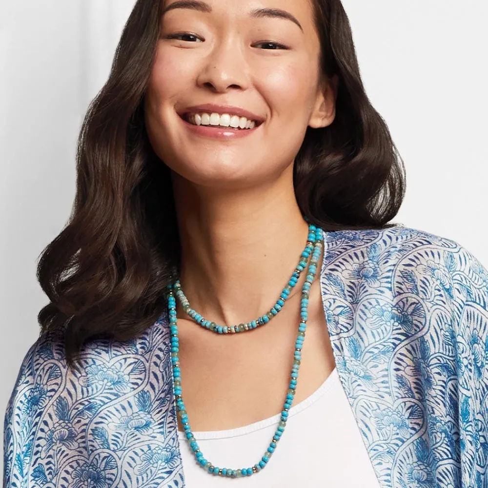 Egyptian Hathor Turquoise Long Necklace*The Met Store Discount