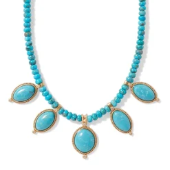 Egyptian Hathor Turquoise Multi-Drop Necklace*The Met Store Cheap