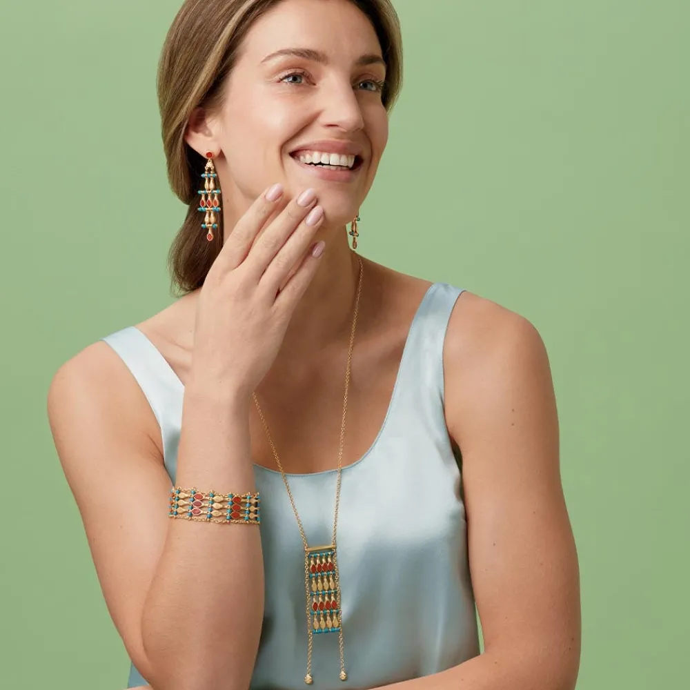 Egyptian Nefer Amulet Ladder Pendant Necklace*The Met Store Discount