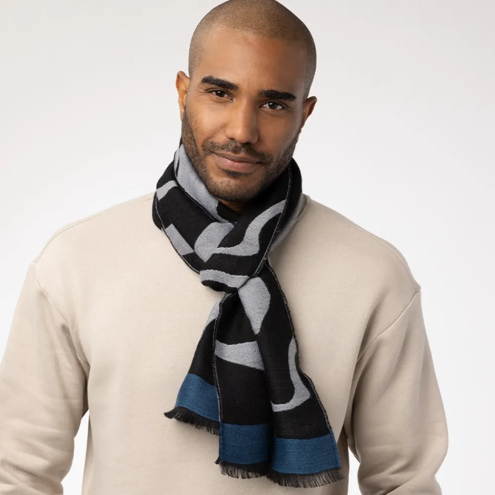 Egyptian Swirled Glass Unisex Oblong Jacquard Scarf*The Met Store Shop