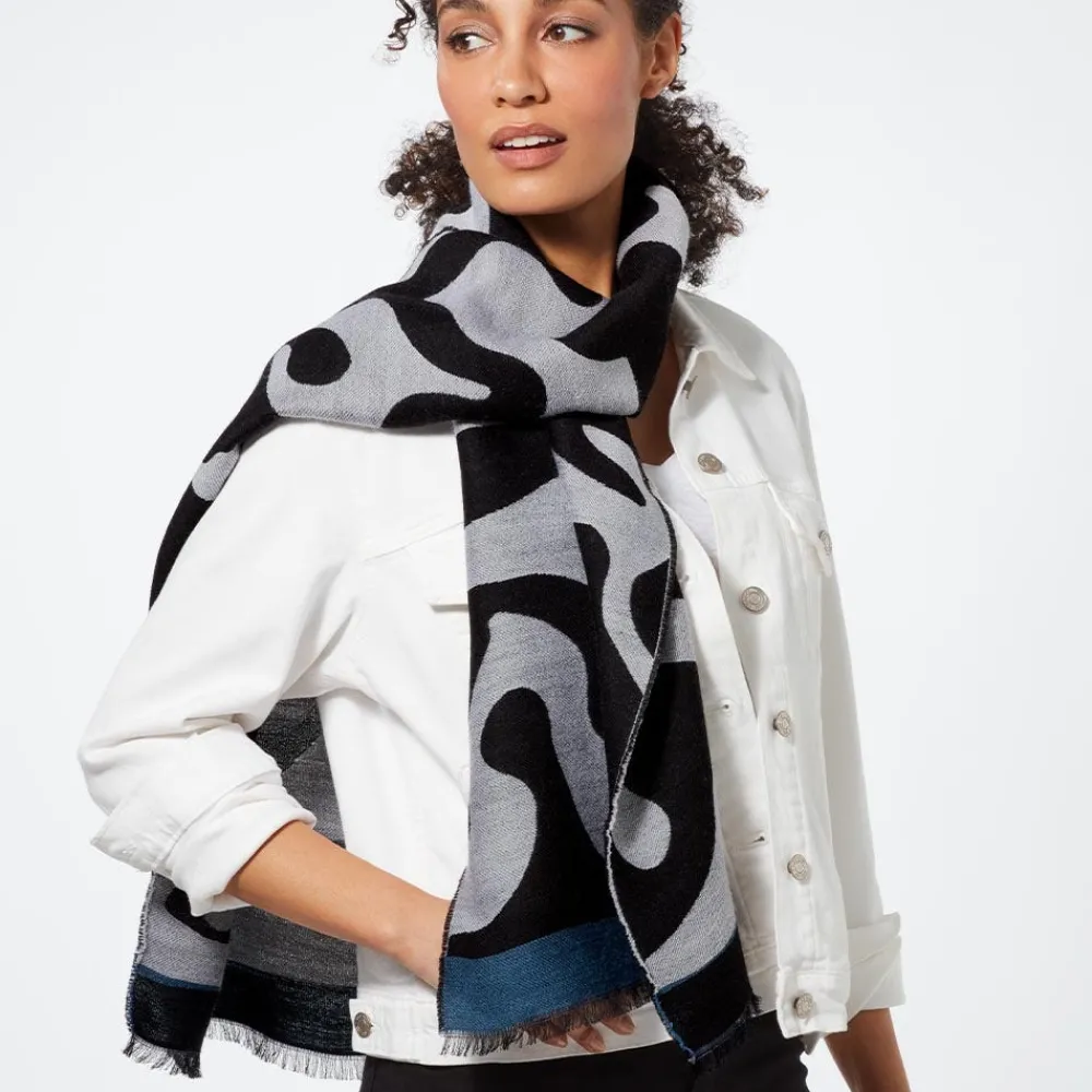 Egyptian Swirled Glass Unisex Oblong Jacquard Scarf*The Met Store Shop