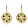Embellished Disc Drop Earrings*The Met Store Hot