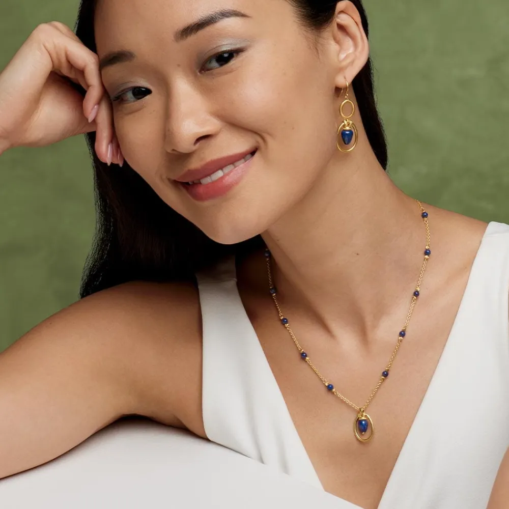 Etruscan Lapis Double-Drop Earrings*The Met Store Flash Sale