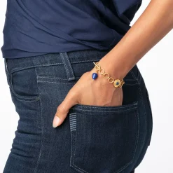 Etruscan Lapis T-Bar Bracelet*The Met Store Online