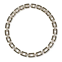 European Buckle Enamel Collar Necklace*The Met Store Store