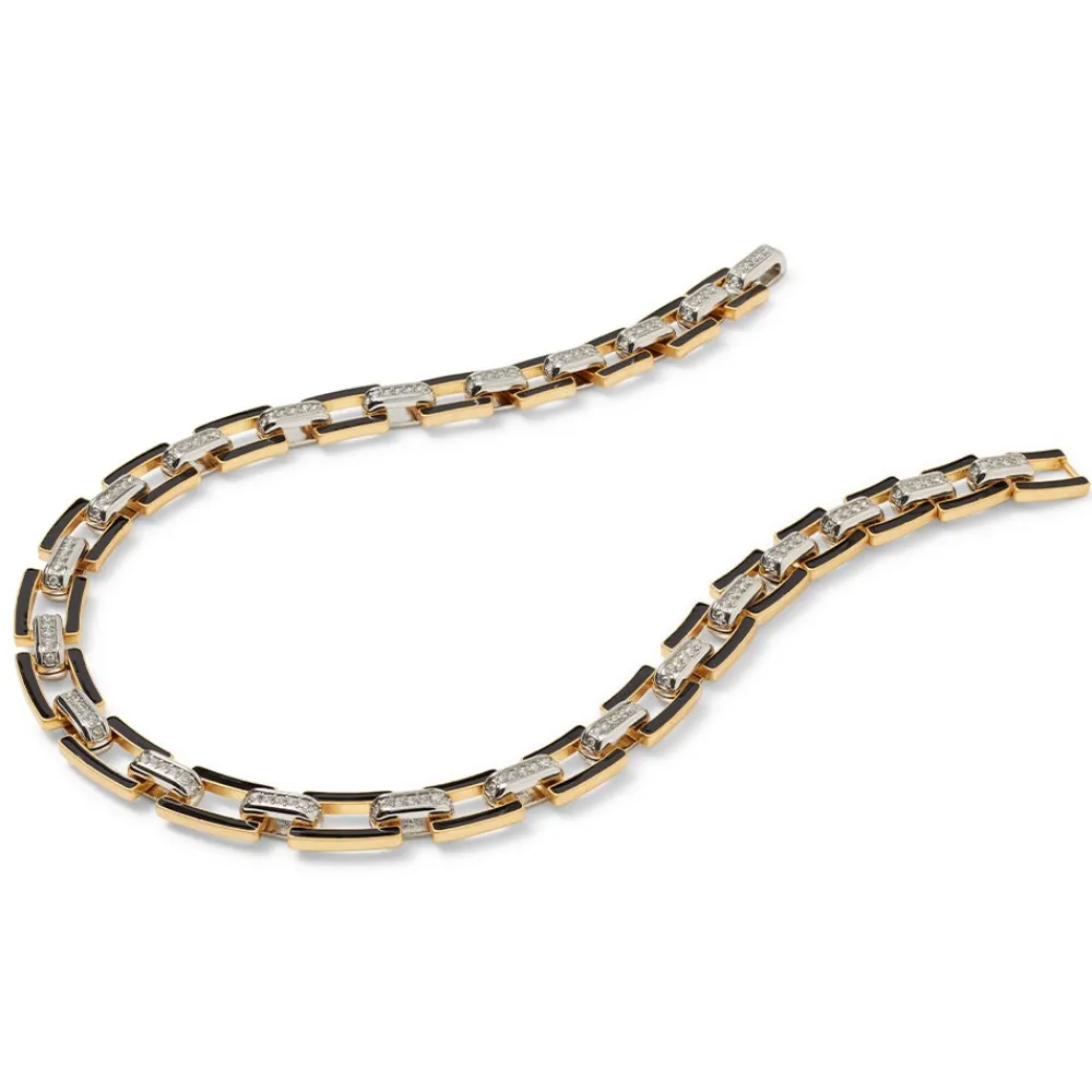 European Buckle Enamel Collar Necklace*The Met Store Store