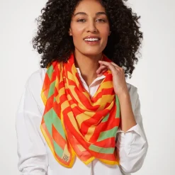 Gee's Bend Kennedy Basket-Weave Oversize Square Scarf*The Met Store Shop