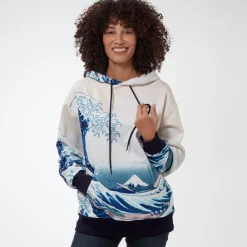 Hokusai Great Wave All-Over Print Unisex Hoodie*The Met Store Online