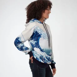 Hokusai Great Wave All-Over Print Unisex Hoodie*The Met Store Online