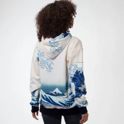 Hokusai Great Wave All-Over Print Unisex Hoodie*The Met Store Online