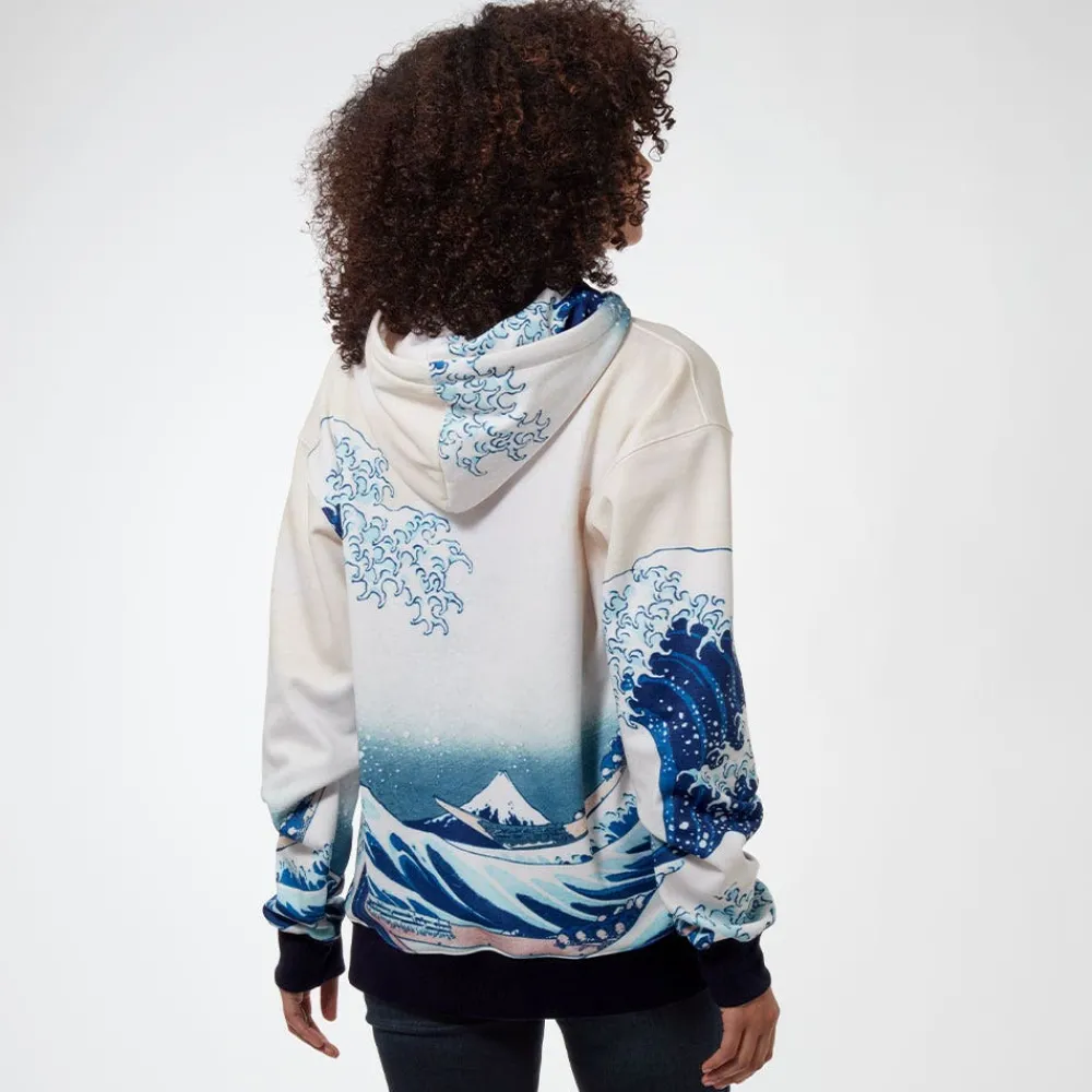 Hokusai Great Wave All-Over Print Unisex Hoodie*The Met Store Online