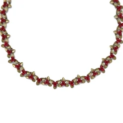 Holly Berry Jade Statement Necklace*The Met Store Hot