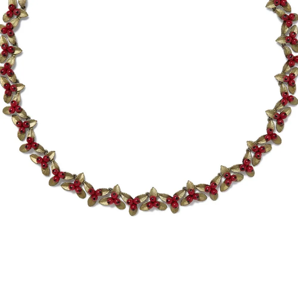 Holly Berry Jade Statement Necklace*The Met Store Hot