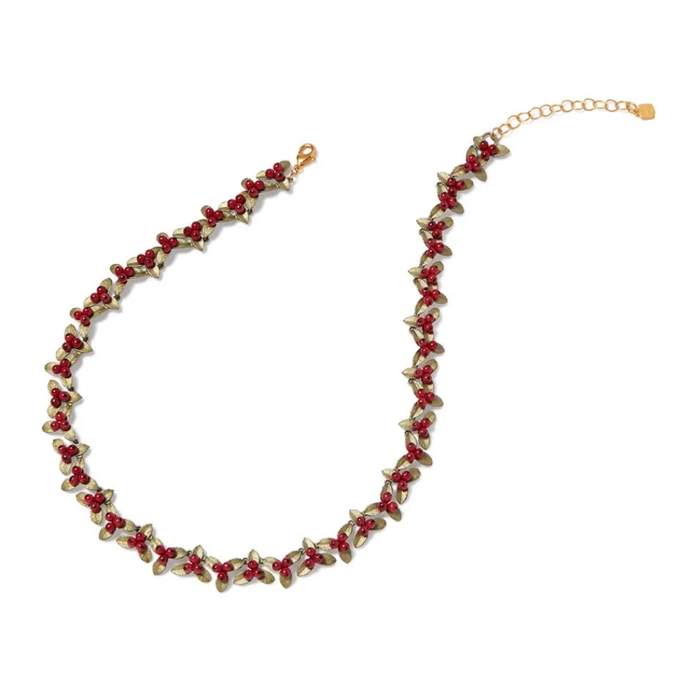 Holly Berry Jade Statement Necklace*The Met Store Hot