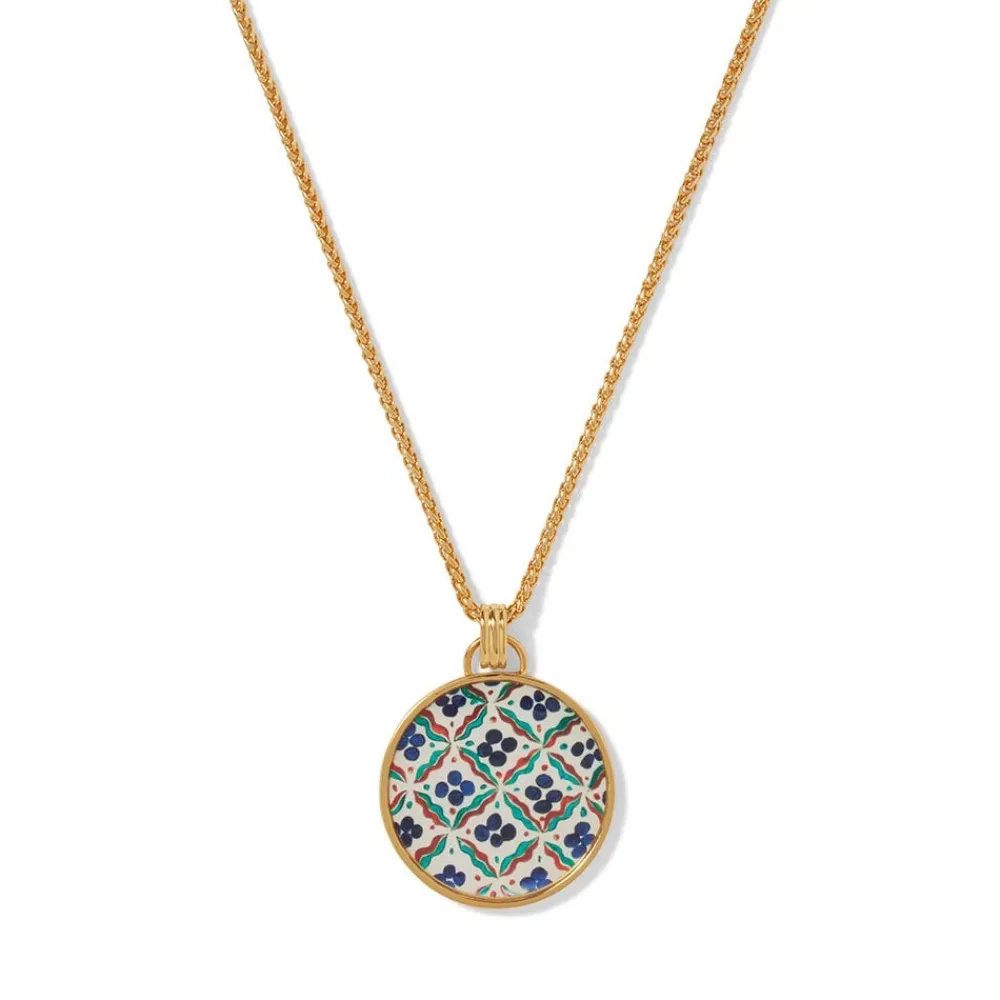 Iznik Cintamani Enamel Pendant Necklace*The Met Store Online
