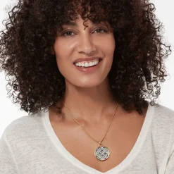 Iznik Cintamani Enamel Pendant Necklace*The Met Store Online