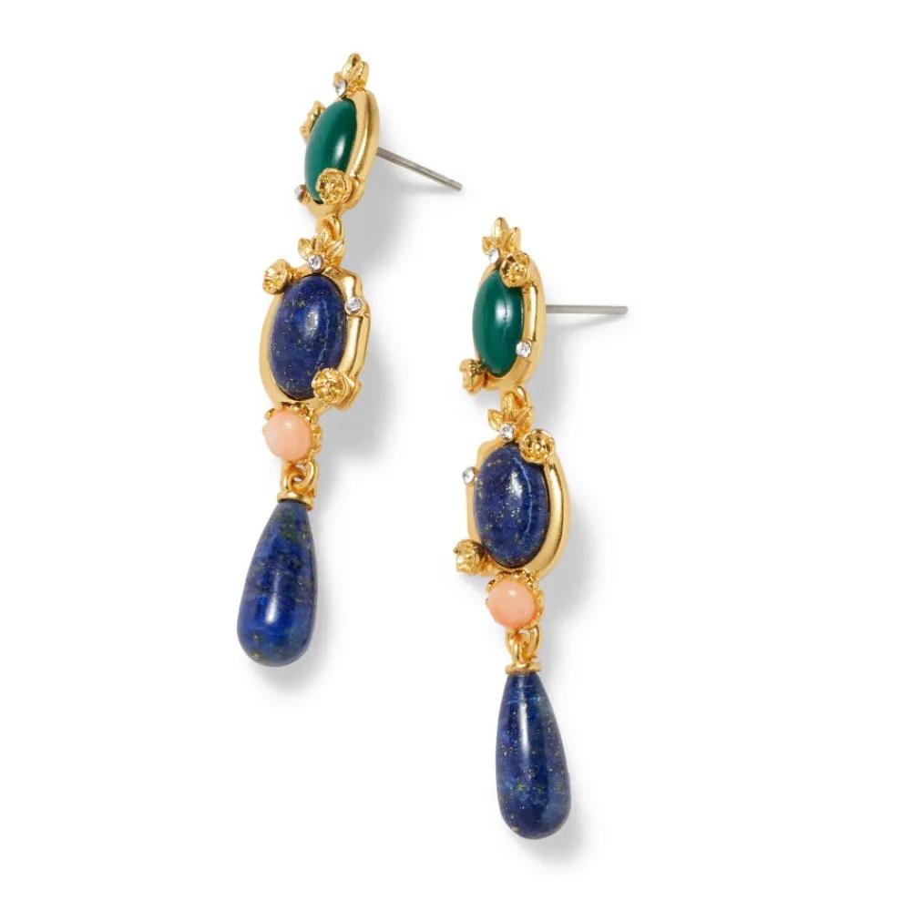 Japanese Imari Linear Drop Earrings*The Met Store New