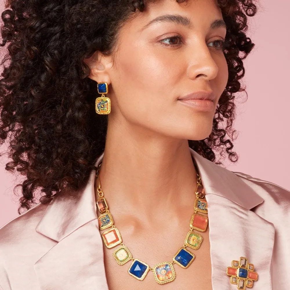 Kashan Carpet Square Drop Earrings*The Met Store Hot