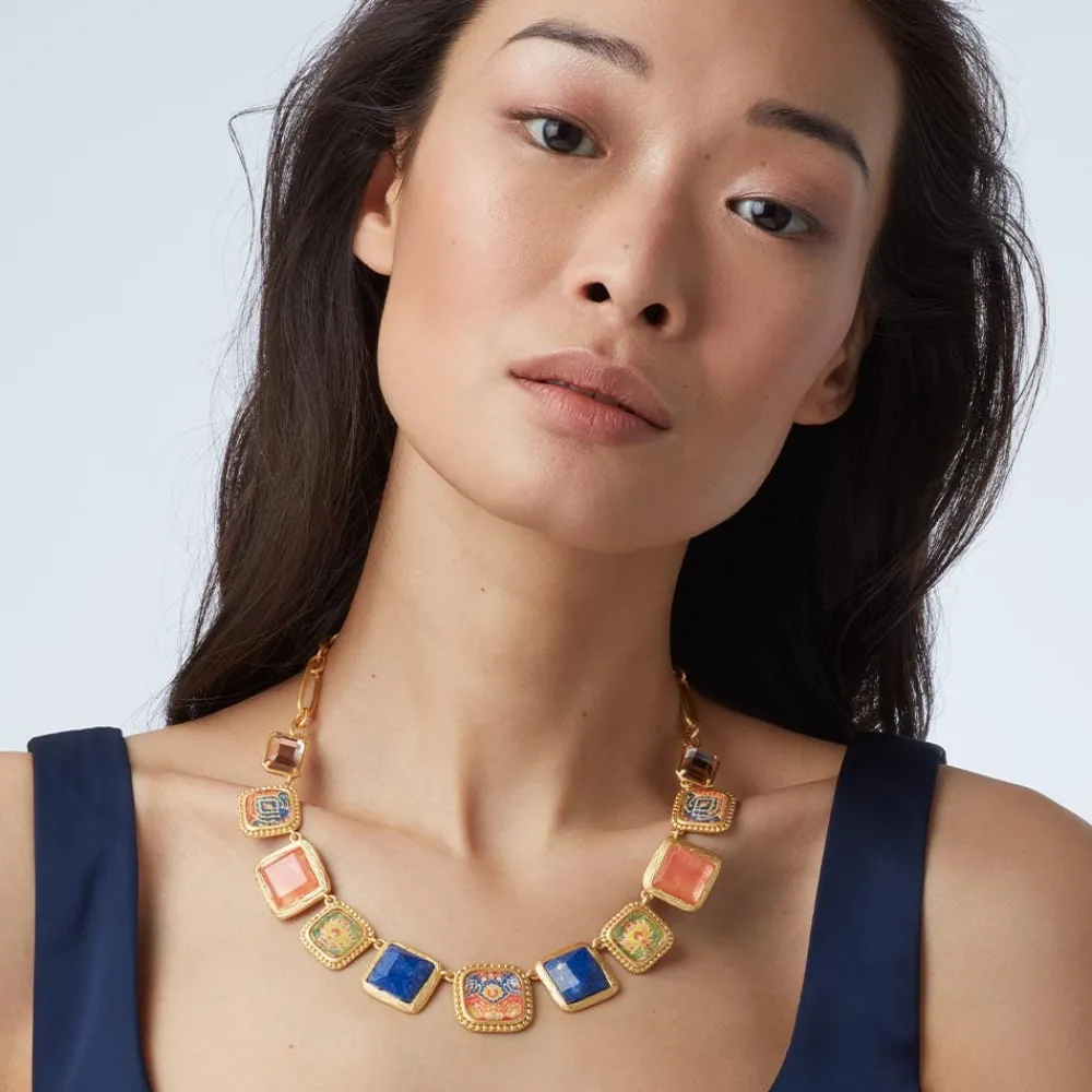 Kashan Carpet Statement Collar Necklace*The Met Store Online
