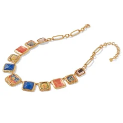 Kashan Carpet Statement Collar Necklace*The Met Store Online